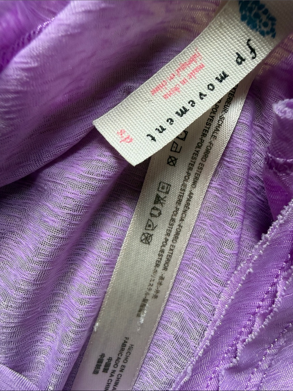 Lavender Sheer Cropped Tank - Picture 2 of 5